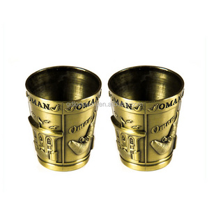 Aromatic Souvenirs Handmade Omani Silver Khanjar Jambiya Dagger Oman Shot Glass Glass cups Souvenir Frosted Glass Shot