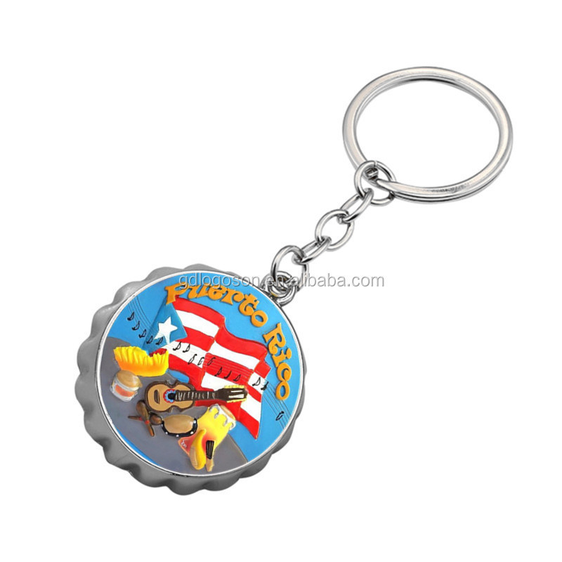 Wholesale Puerto Rico Travel Fridge Magnet, Keychain, Mirror, Bottle Opener, Nail Clipper Souvenirs Puerto Rico