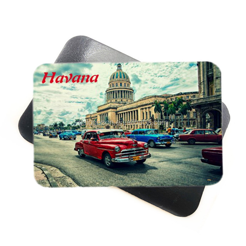 2020 New Idea Amazing Cuba Havana Caribbean Souvenir Set Keychains Ceramic Plate Fridge Magnet Custom Souvenirs Cuba