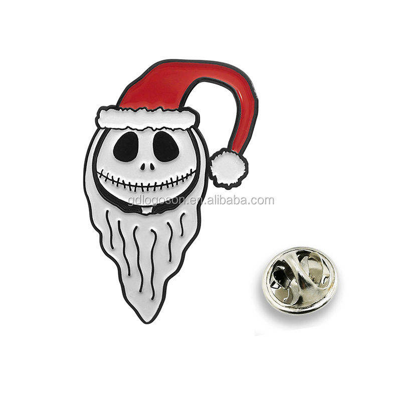 Metal Skull Pin Badge Metal Enamel Pins Sugar Skull Souvenir Gift Pin Badge Magnet