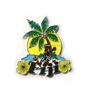 Custom FIJI Island Style Magnet Enamel Magnet Metal Souvenir PVC Resin Fridge Magnet