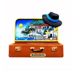 Factory Caribbean ParadiseIsland Custom 3D Fridge Magnet Bahamas Souvenirs Customized Resin Refrigerator Magnets