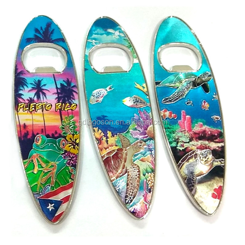 Bahamas Souvenirs Beach Sea Travel Gifts Bikini Surfboard Custom Bottle Opener Fridge Magnet