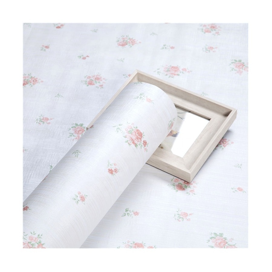 Removable Contact Paper Peel and Stick Floral Bedroom Wallpaper Wall Panel Covering Self Adhesive