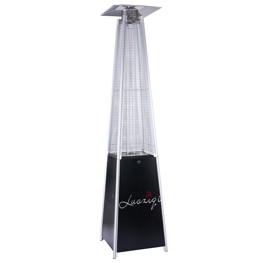 Energy conservation patio gas heater mobile regulator stainless steel glass tube courtyard grassplot gas heater