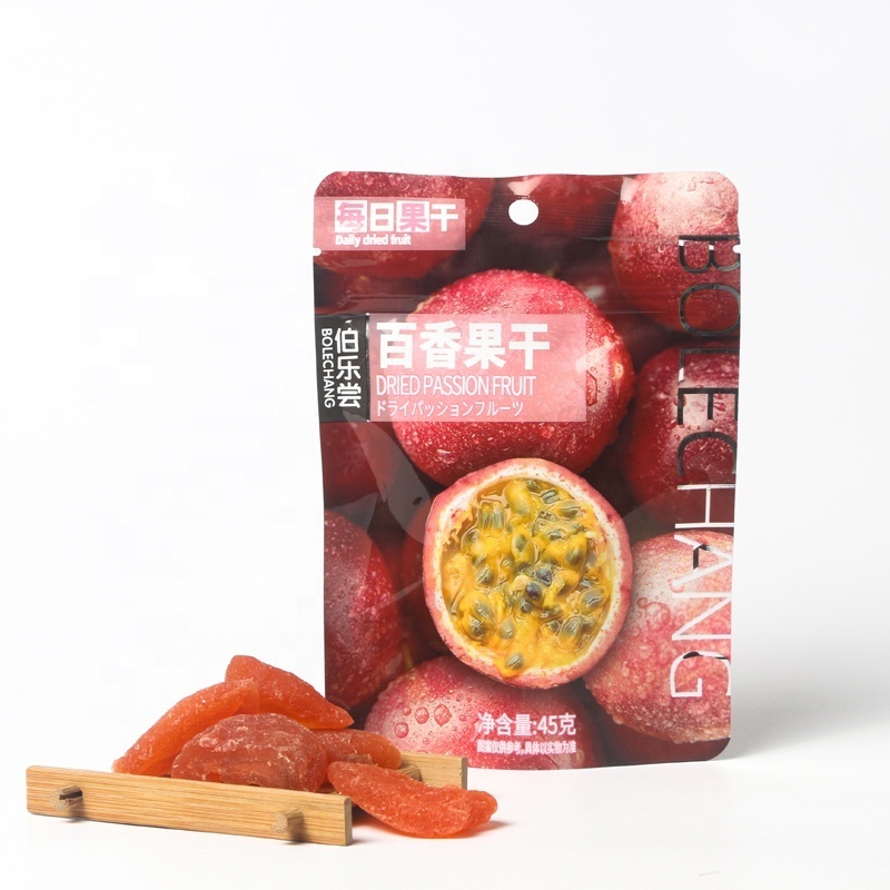 Wholesale Supplier 45g Soft Dried Passion Fruit Passiflora fruit preserved candied dried dry passion fruit pricefrom china snack