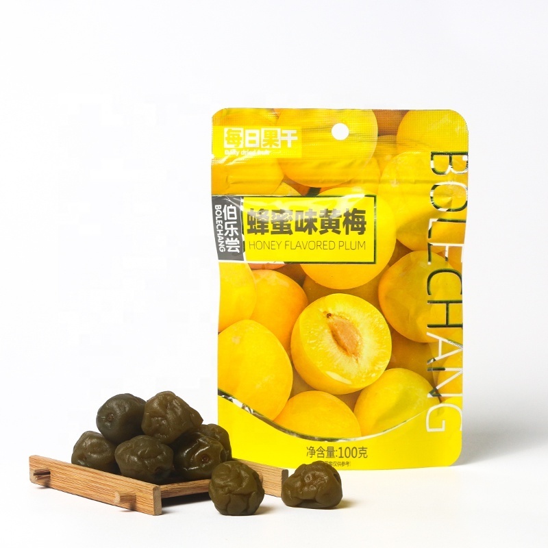 chinese dried fruit sweet dried sour black plum organic sweet and sour Dried Fruit Sweet Honey flavored prune Dried Prunes snack