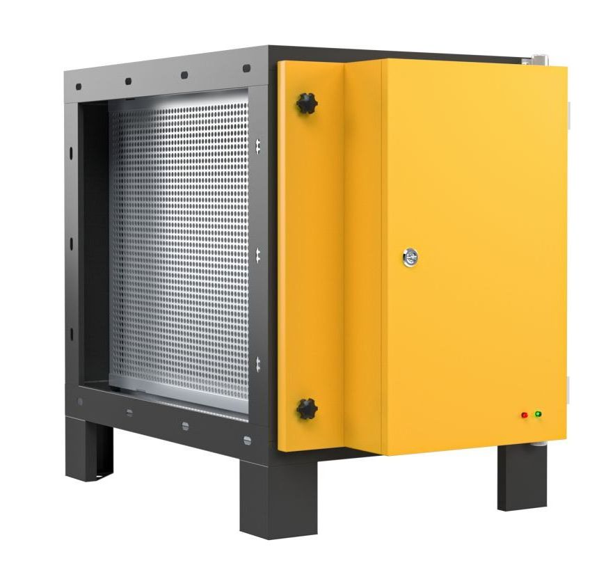 High filtration efficiency oil fume purifier exhausts smoke and absorbs oil