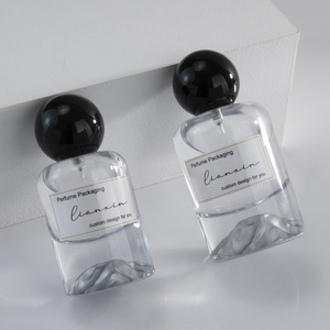 100 ml Custom Perfume Bottle With Box 30 ml Luxury Empty Round Perfume Bottle With Round Cap