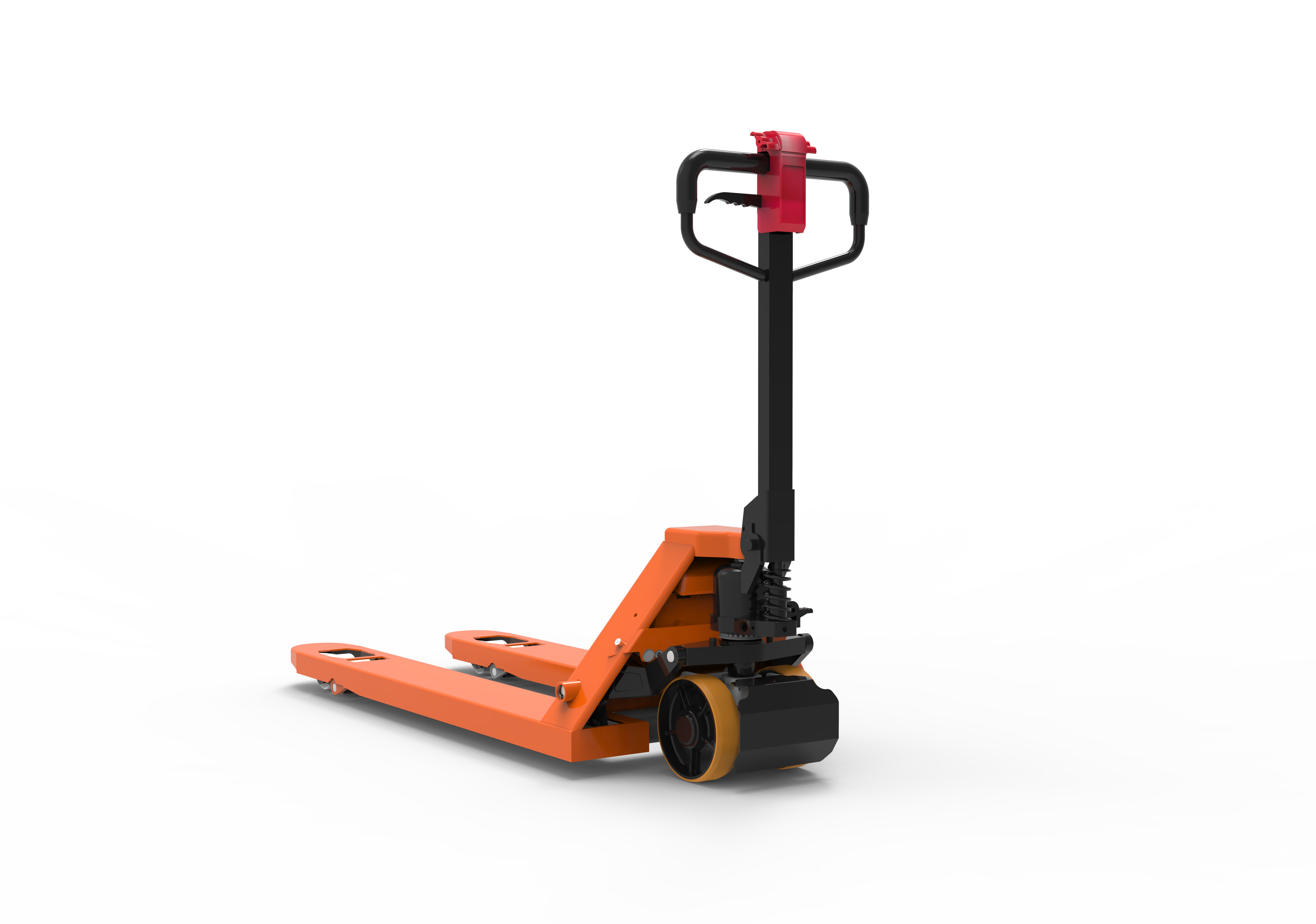 CBY.SE1.5T 685/550mm semi-electric pallet truck with motor driving wheel truck power pallet jack