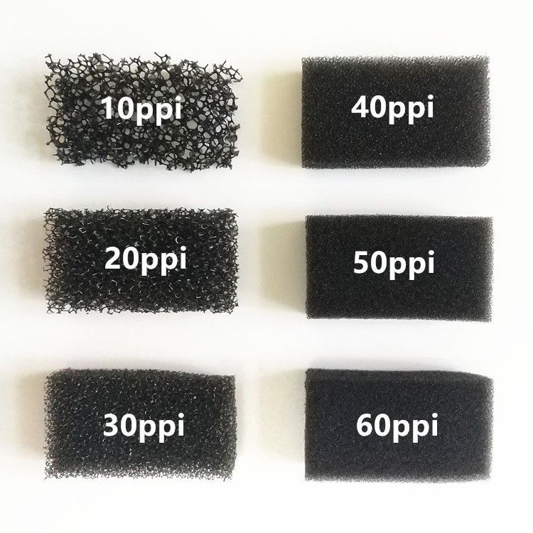 35PPI Black Middle Pore Equipment Dust Filter Foam Humidifier Air Filter Sponge