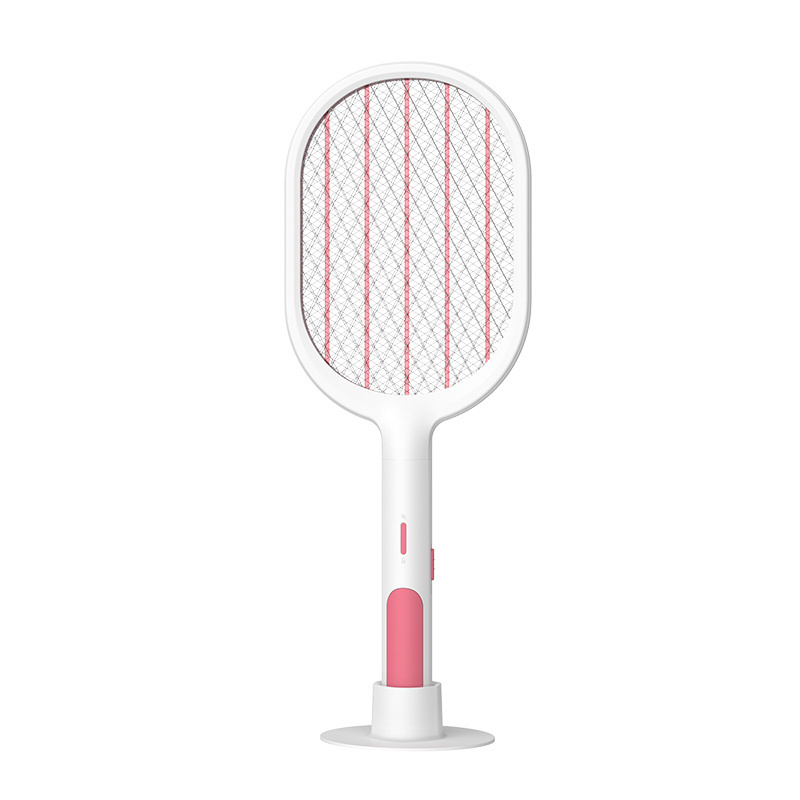 Meisit Fly Swatter 2 1 Indoor Outdoor Electric Mosquito Swatter 3000V Grid USB Rechargeable Bug Zapper Racket Solid Animal