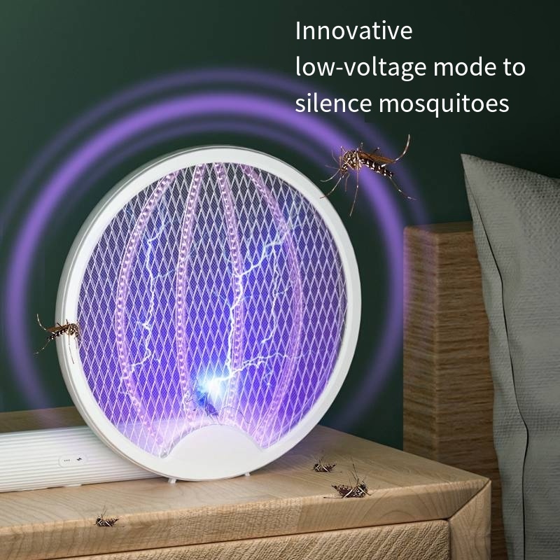 Electric pest killer rechargeable battery fly swatter mosquito zapper and bat with USB