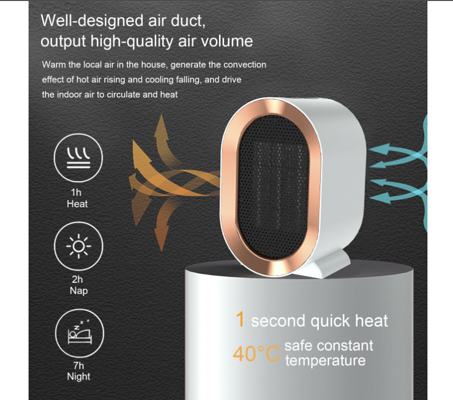 2023 Winter new Mini heater Small electric heater for home bedroom fireplace simulates flame heater