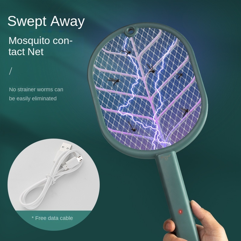 Portable Battery-Powered Electric Mosquito Swatter Bed Bugs Killer for Ants Bees Beetles Flies with Carry Bag Pest Control