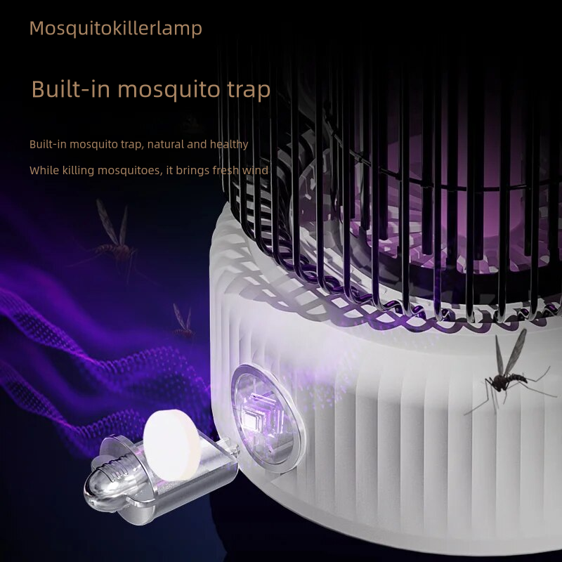 Mosquito Repeller Lamp 3-in-1 USB Rechargeable Camping Light  Waterproof Portable Electric Bug Zapper