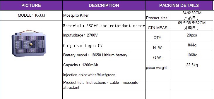 portable insect killer lamp bug zapper indoor mosquito killer lamp electricfly killer, uv, traps