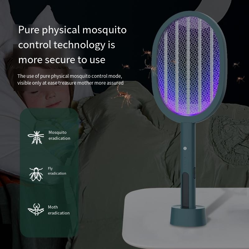 Meist 20W Solar-powered Electric Mosquito Swatter USB Rechargeable Indoor Bed Bugs Trap Sustainable Pest Killer Lamp Animal Plug