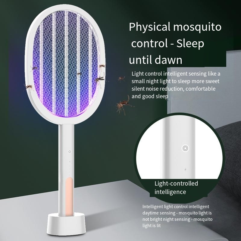 Meist 20W Solar-powered Electric Mosquito Swatter USB Rechargeable Indoor Bed Bugs Trap Sustainable Pest Killer Lamp Animal Plug