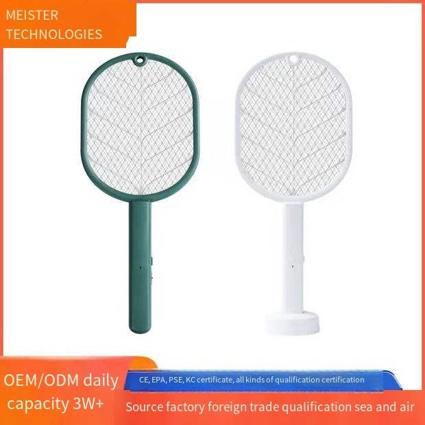 2 Layer Safety Mesh Electric USB Rechargeable Mosquito Killer Racket Electric Mosquito Swatter