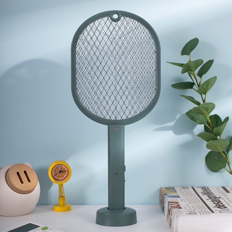 Battery-Powered Electric Mosquito Swatter Lamp Solid Killer for Ants Bed Bugs Bees Beetles Fly Bug Zapper with Carry Bag