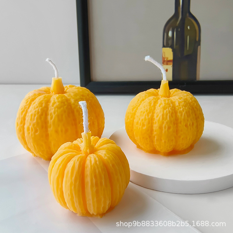 Wholesale Halloween pumpkin Candles Holiday Candle with Custom Logo Candle Making Supplies Fall Decor