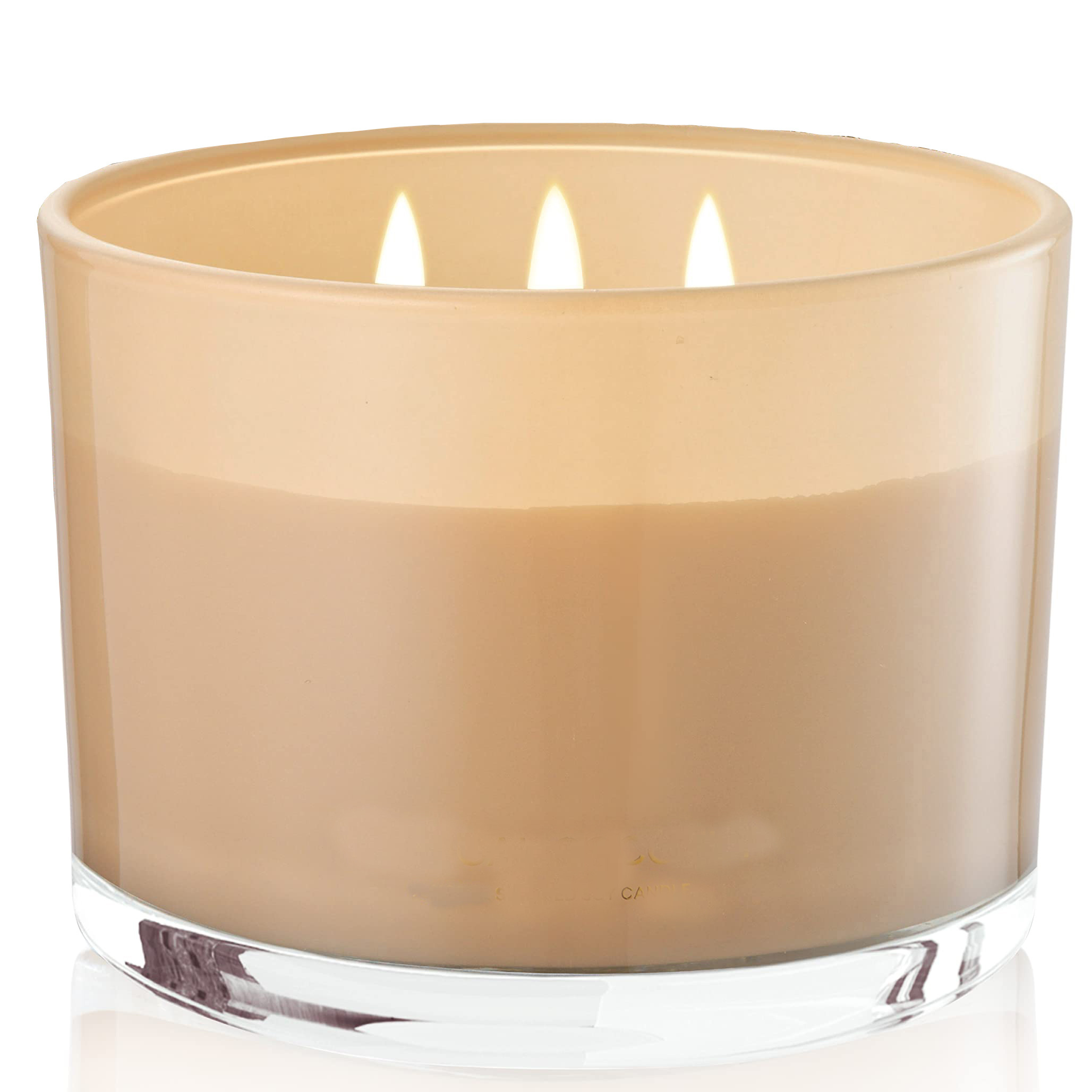 Pumpkin Spice Scented Candle 3-Wick Large Jar Candle 12 Oz Up to 50 Hour Burning Time 100% All Natural Soy Wax Candle