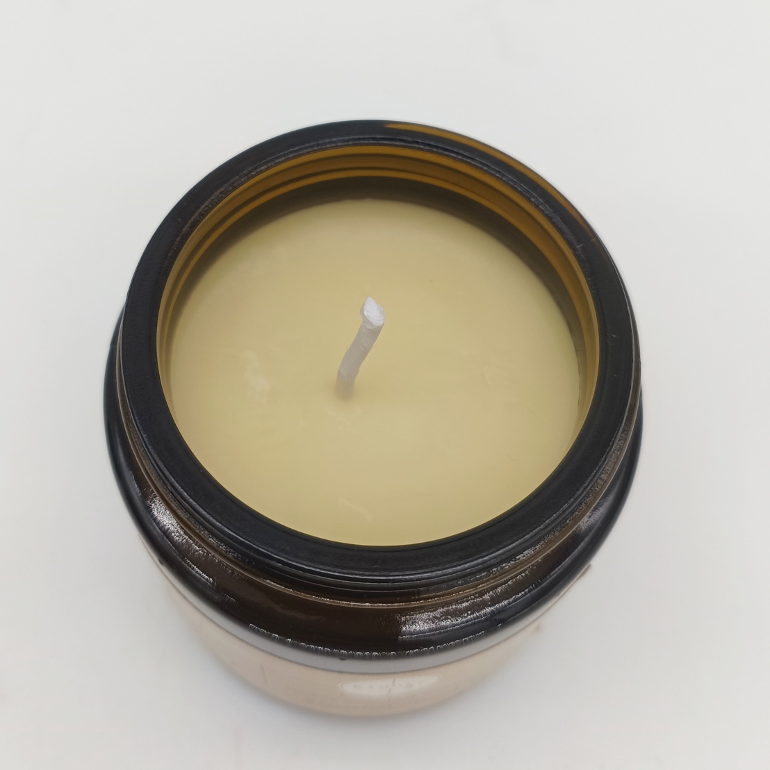 Vintage Amber Glass Jar Eco-friendly Scented Candle