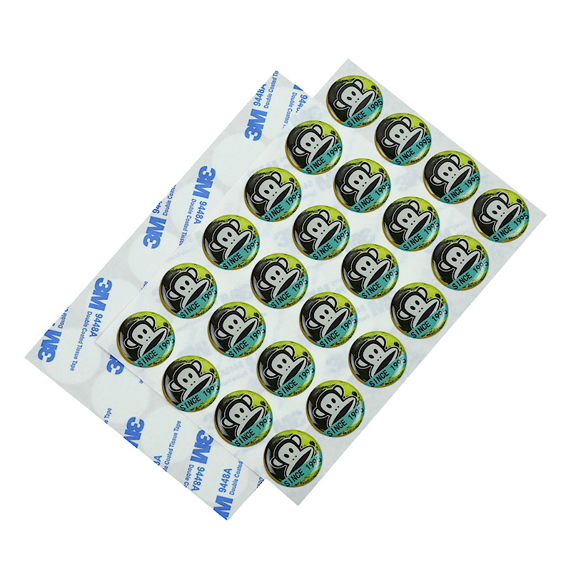 Customized Clear domed sticker custom 3d label printing epoxy domed resin sticker soft glue epoxy resin stickers