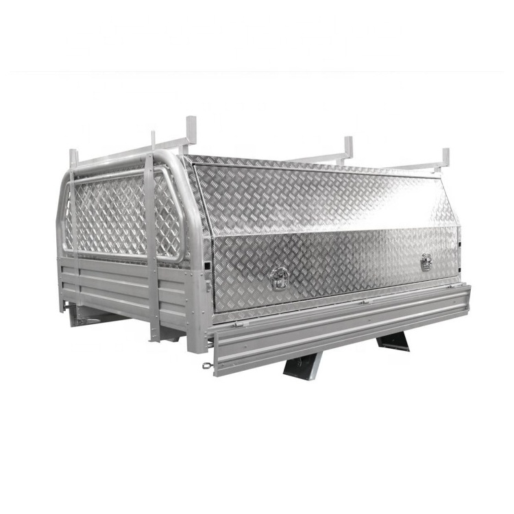 Customized Aluminium Ute Tray and Canopy Wholesale  Function Durable Stainless Steel Waterproof Metal Truck Tool Box for sale