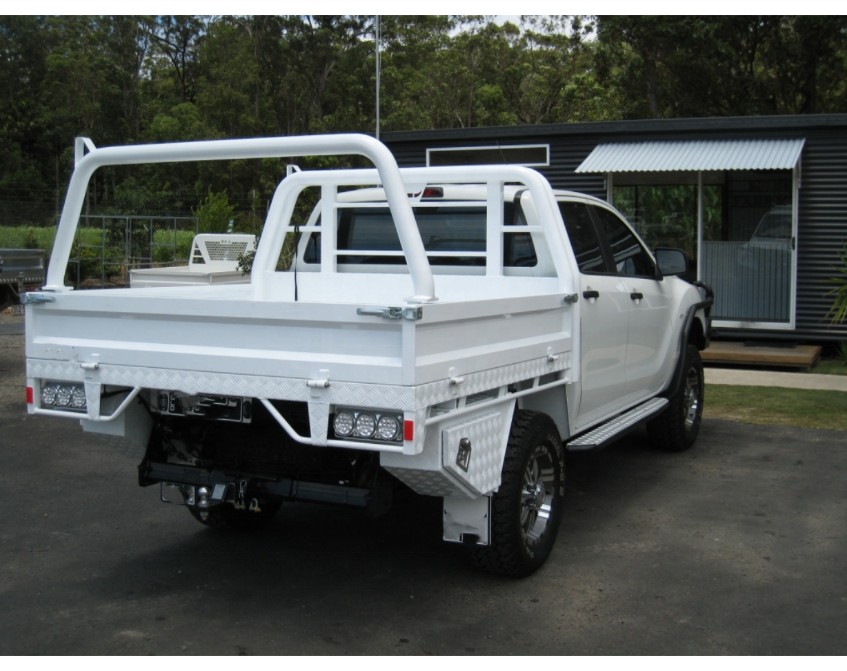 Customized New Ute Canopy Heavy Duty Dual Cab Aluminum Ute Canopy with Dog Box on The Tray UTE aluminum tray For Sale