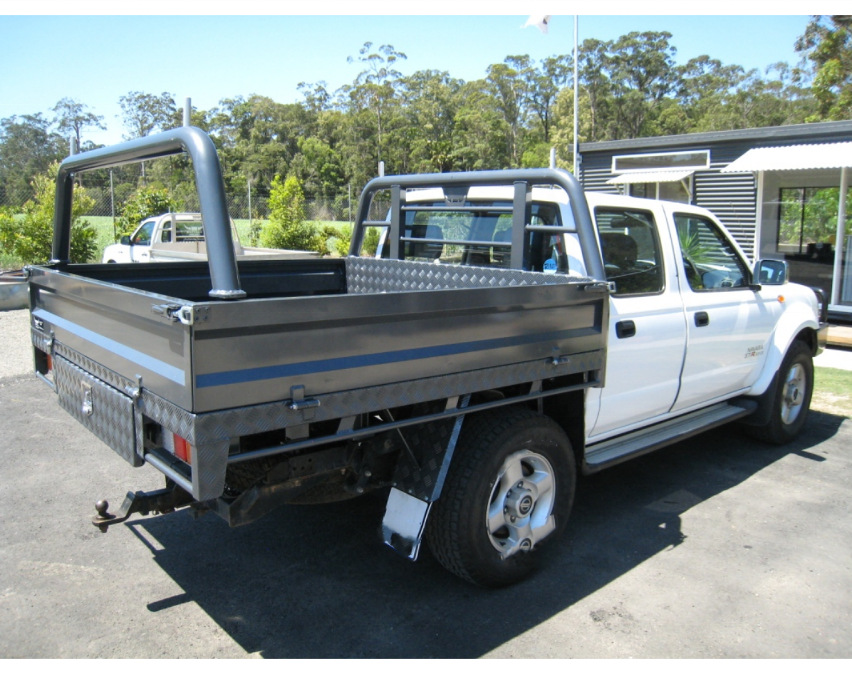 Customized New Ute Canopy Heavy Duty Dual Cab Aluminum Ute Canopy with Dog Box on The Tray UTE aluminum tray For Sale