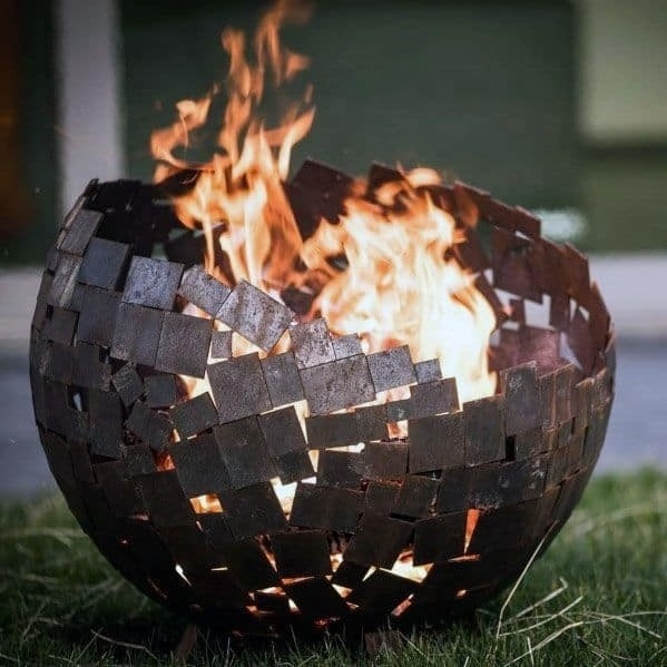 customized Design Outdoor Fire Pit Burning Outdoor Iron Sphere Garden Fire Pit staiinless steel fire pit for sale