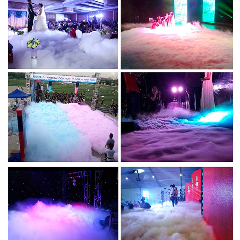 Atmosphere Equipment Low Lying Fog Smog Maker Dry Ice Making Machine For Stage Concert Wedding Party Club