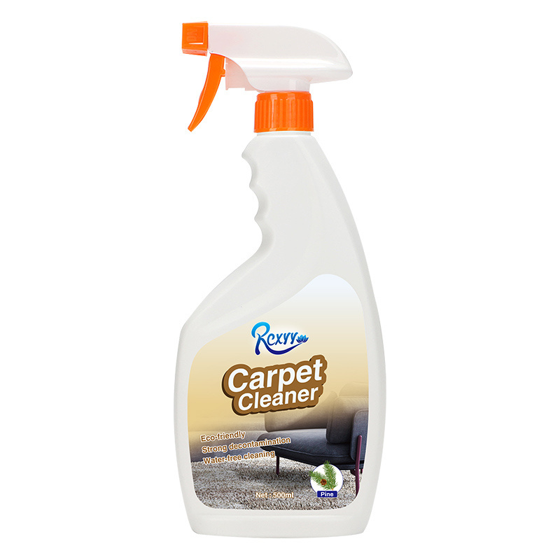 Eco-friendly 500 ml Liquid Deodorizes Removes Stains carpet Dry Cleaning Spray Carpet Cleaner