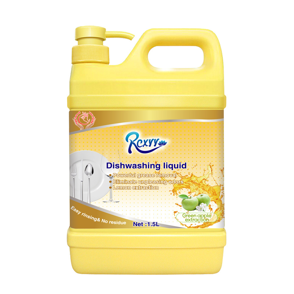 Factory Supplier Powerful Cleaning Product High Quality Eco Friendly Chemical Formula 1.5L  Dishwashing Liquid Soap