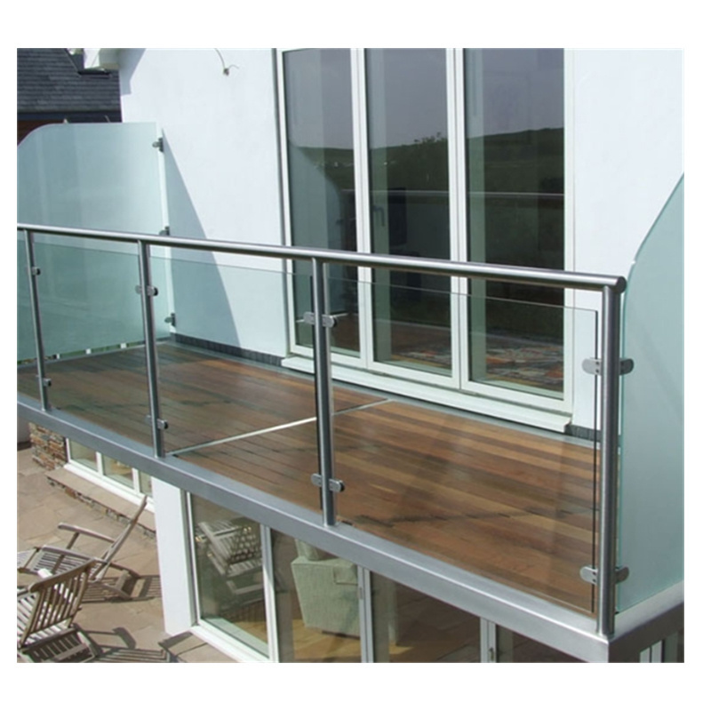 High Quality Stainless Steel Glass Post Balustrade Designs for Staircase