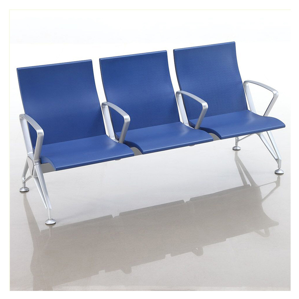 Mingle Furniture train station passenger chair 3 seat waiting room bench Hospital metal airport chair waiting room chair