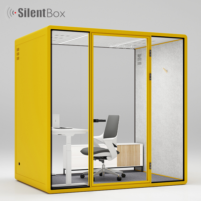 Home Office Small Telephone Booth Single Person Work Pod Privacy Booth Indoor Call Pod