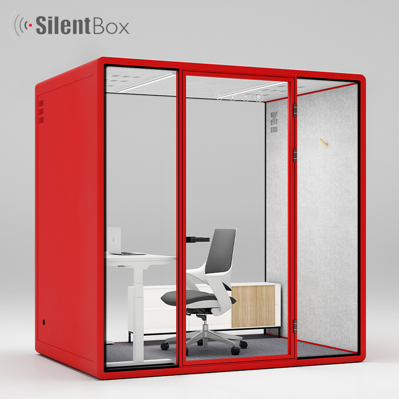 Home Office Small Telephone Booth Single Person Work Pod Privacy Booth Indoor Call Pod