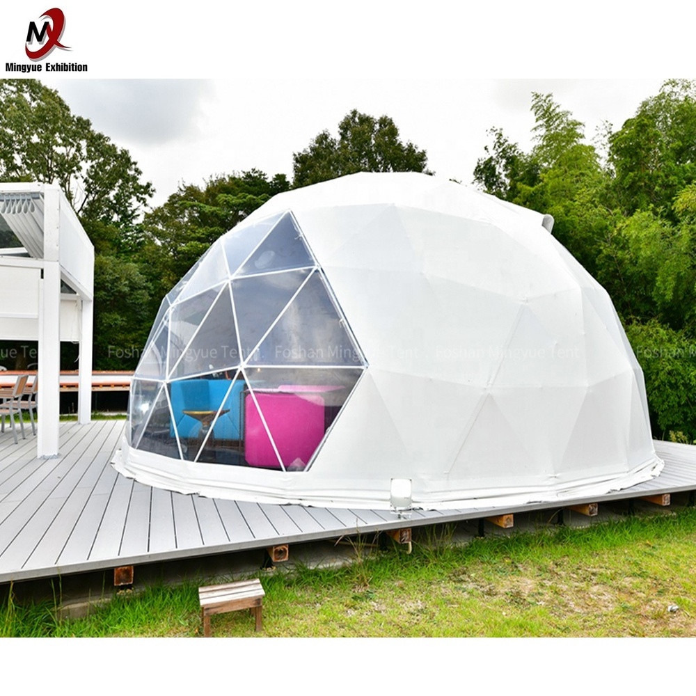 Dome House Shaped Half Sphere Geodesic Tent Hotel Dome Tent Luxury Glamping round circle dome tent