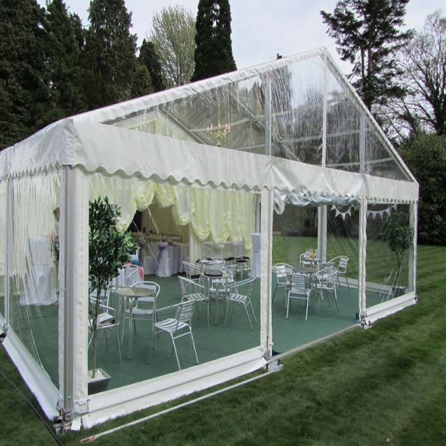 Customized Clear plastic tent for 300 people wedding event tent for sale made by china