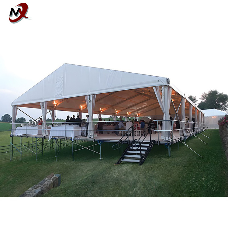 Factory Custom 2024 New Luxury 20X30 20X40 Big Outdoor Pvc Marquee Clear Top Tent Aluminum Frame Wedding Party Tent For Sale