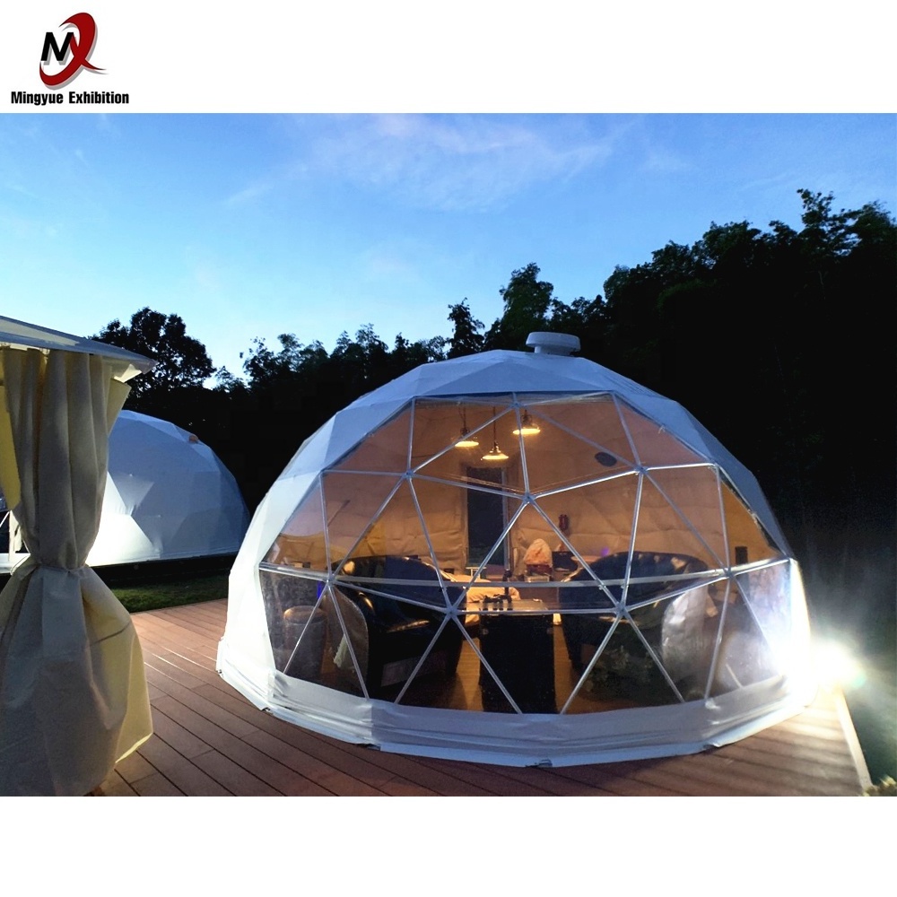 Dome House Shaped Half Sphere Geodesic Tent Hotel Dome Tent Luxury Glamping round circle dome tent