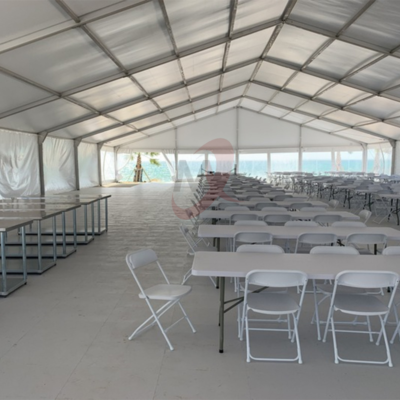 White Trade Show Tents in Various Sizes 10X15 12X20 15X20 20X30 30X40 Canopy Marquees for Events Parties Weddings