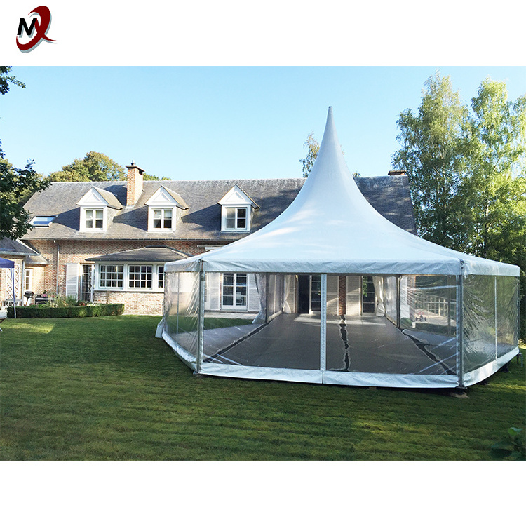 White Multi-Side Event Tent for Hire for Trade Show Pagoda Rental