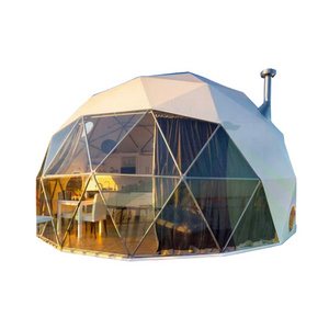 2023 Resort Hotel Waterproof Dome Tent Glamping Tents With Bathroom Eps Dome House Kit