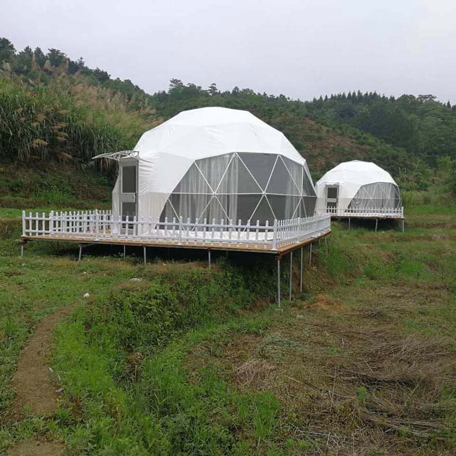 Clear Roof Igloo Glass Domo Houses Outdoor Transparent Garden Dome Tent For Sale