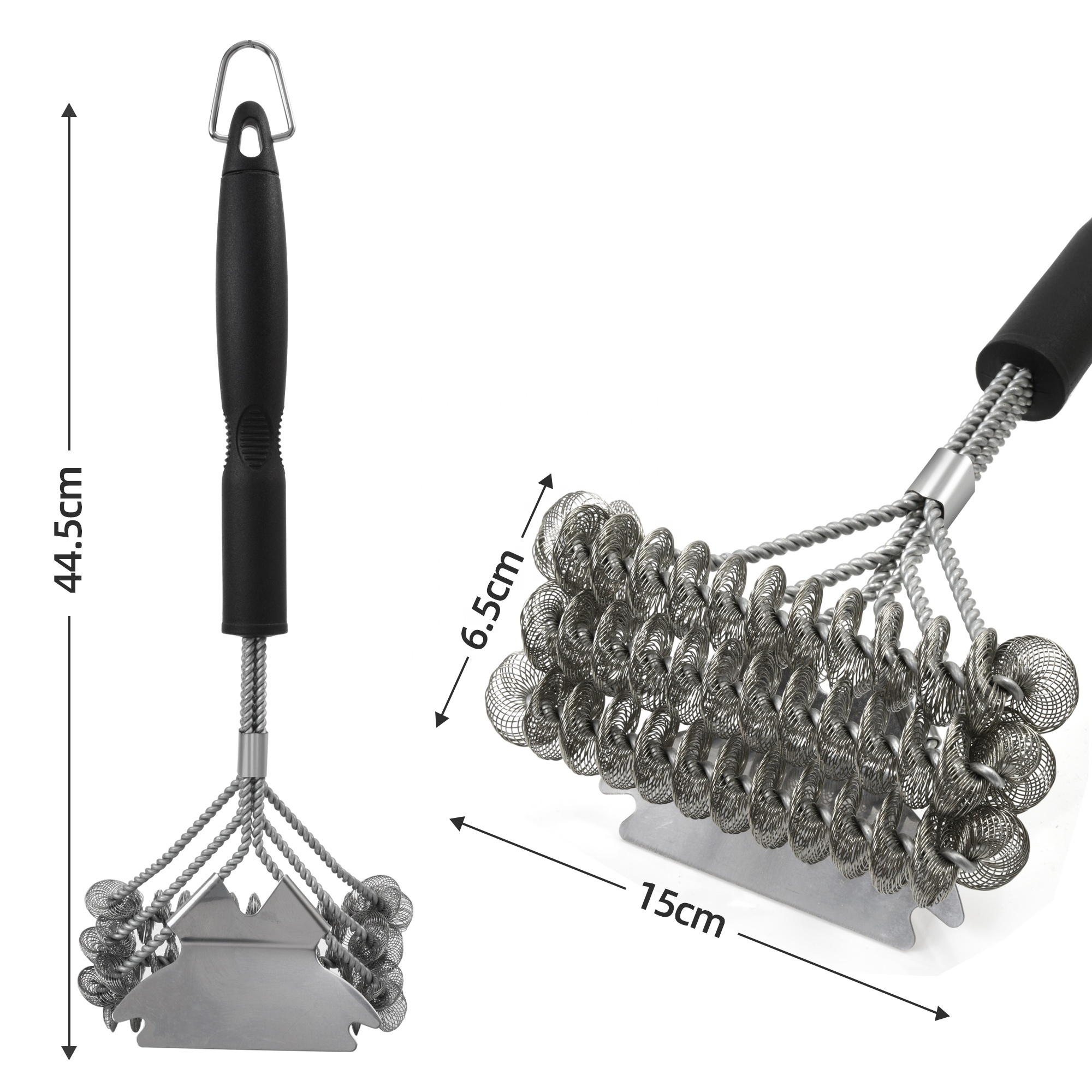 Grill Brush and Scraper Bristle Barbecue Barbeque Accessories Stainless Steel BBQ Grill Cleaning Brush