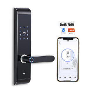 OEM Smart Door Lock with Fingerprint Design Keyless Commercial Biometric Finger Print Digital Door Handle Deadbolt Lock